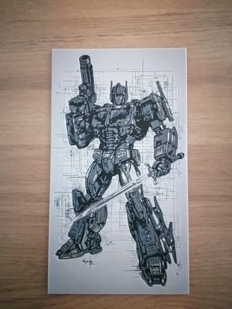 Mô hình tranh in 3D Hue Forge Optimus Prime độc đáo cho fan Transformers - Image 1