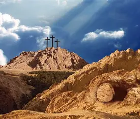 Mô hình ba cây thập tự trên đồi Golgotha - Image 1