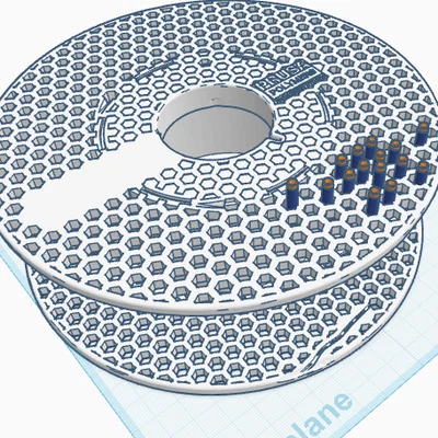 Giá đỡ phi tiêu mini gắn trên cuộn nhựa in 3D tiện lợi