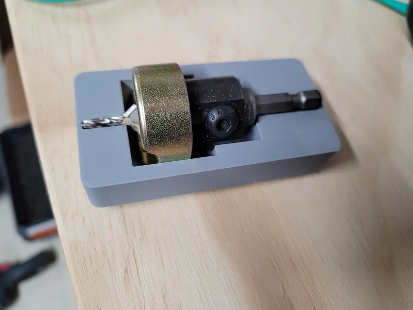 Khay Gridfinity cho mũi khoan âm (Countersink) Amana - Bản không gờ - Image 1