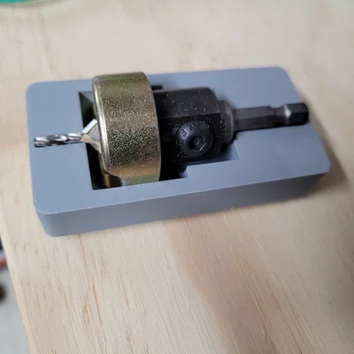 Khay Gridfinity cho mũi khoan âm (Countersink) Amana - Bản không gờ