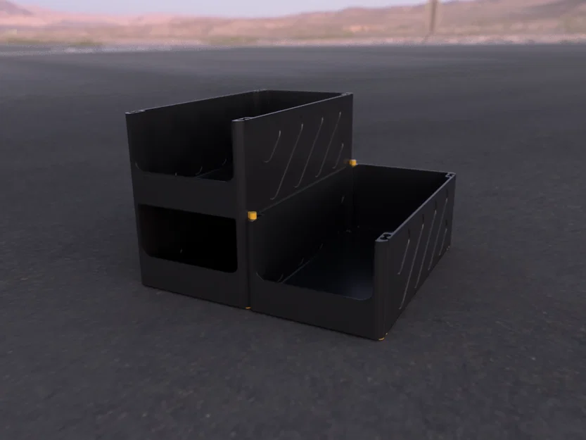 Hộp đựng để bàn xếp chồng - Infinite stackable table container - Image 1