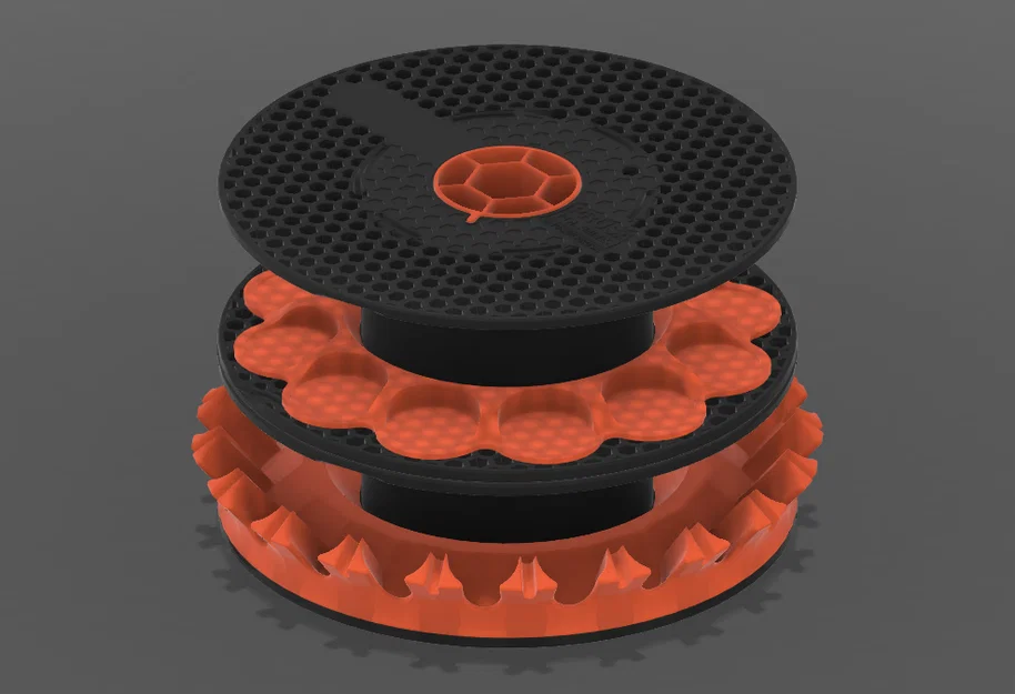 Giá Đỡ Sơn Xoay Tái Sử Dụng Lõi Cuộn Nhựa Prusa - Image 1