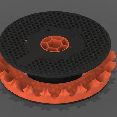 Giá Đỡ Sơn Xoay Tái Sử Dụng Lõi Cuộn Nhựa Prusa