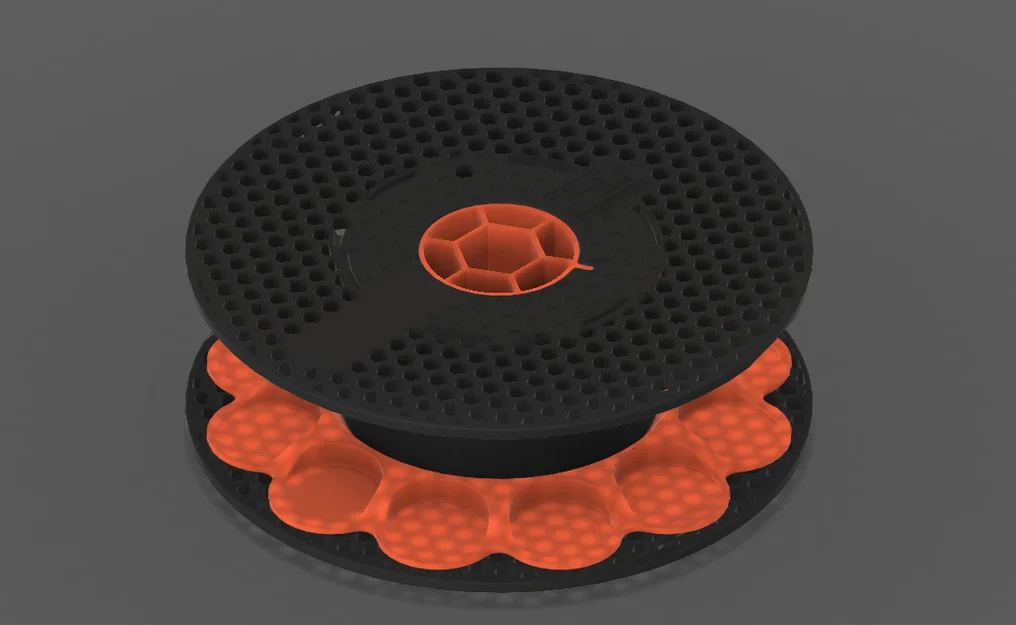 Giá Đỡ Sơn Xoay Tái Sử Dụng Lõi Cuộn Nhựa Prusa - Image 3