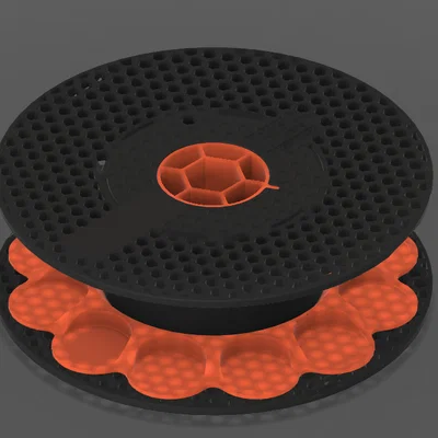 Giá Đỡ Sơn Xoay Tái Sử Dụng Lõi Cuộn Nhựa Prusa