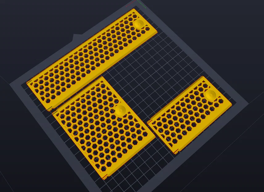 Nắp đậy họa tiết tổ ong bo góc mượt mà in 3D - Image 1