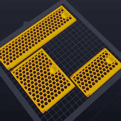 Nắp đậy họa tiết tổ ong bo góc mượt mà in 3D