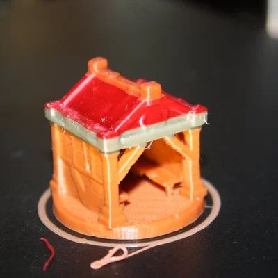 Mô hình nhà chòi nghỉ chân BBQ cho TTRPG (In 3D không cần support)
