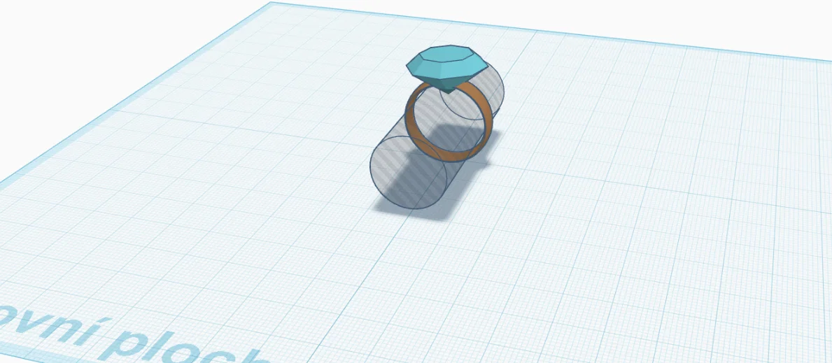 Mẫu nhẫn đính đá nhỏ xinh xắn cho bé in 3D - Image 2