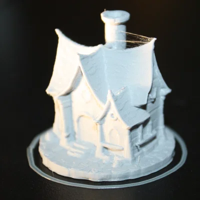 Mô hình ngôi nhà phù thủy ma thuật cho boardgame TTRPG