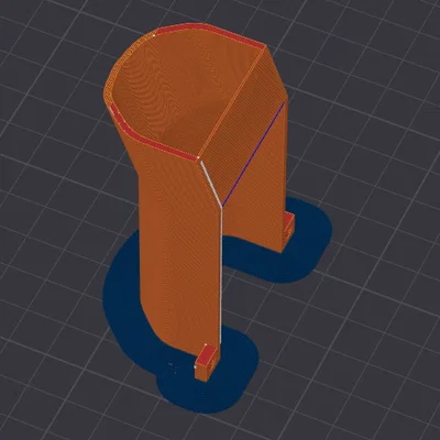 Ống dẫn rác thải nhựa (poop chute) cho máy in 3D Flashforge AD5X