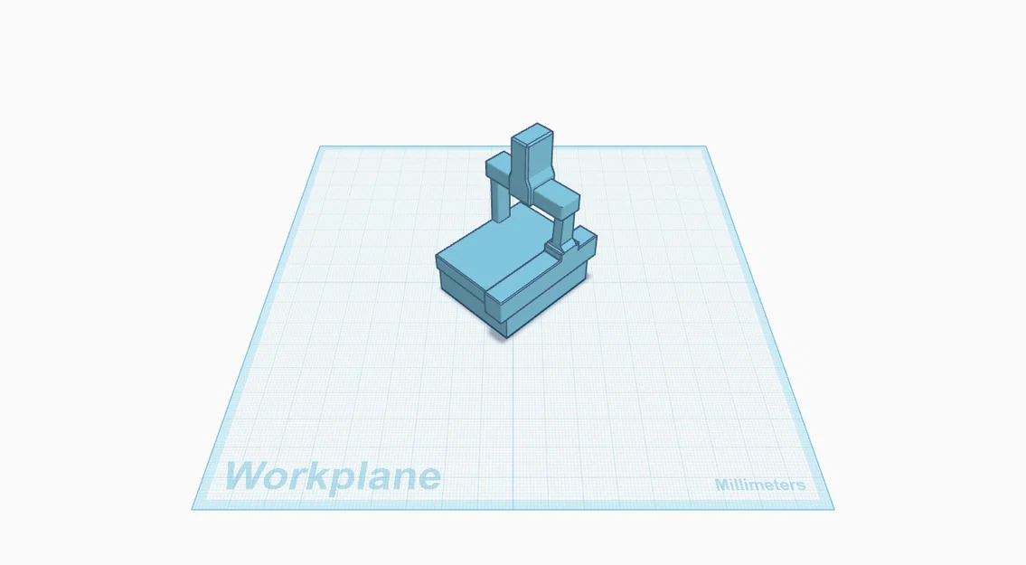 Mô hình máy đo tọa độ CMM cầu Low-Poly - Image 2