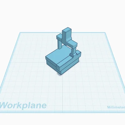 Mô hình máy đo tọa độ CMM cầu Low-Poly
