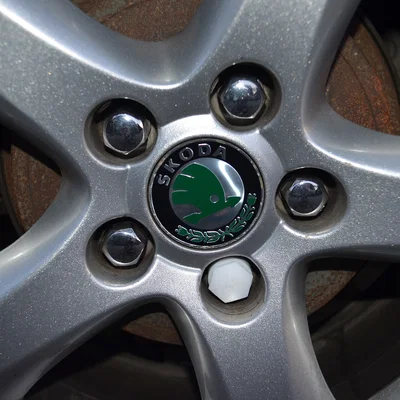 Nắp chụp bu lông mâm xe cho Skoda Fabia đời 2 (3D Model)