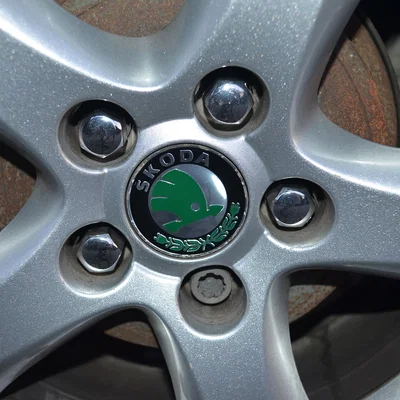 Nắp chụp bu lông mâm xe cho Skoda Fabia đời 2 (3D Model)