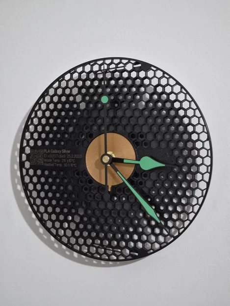 Đồng hồ treo tường từ lõi cuộn Prusament (Prusament Spool Clock) - Image 2