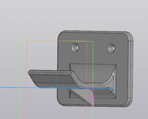 Mẫu móc treo túi xách 3D treo tường bền chắc - Image 1