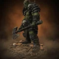 Bloodbound Realms – Orc – Chiến binh rìu hai tay, Kẻ tàn phá vùng đất tro tàn (Mô hình STL 3D) - Thumbnail 2