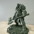 Bloodbound Realms – Orc – Chiến binh rìu hai tay, Kẻ tàn phá vùng đất tro tàn (Mô hình STL 3D) - Thumbnail 5