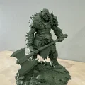 Bloodbound Realms – Orc – Chiến binh rìu hai tay, Kẻ tàn phá vùng đất tro tàn (Mô hình STL 3D) - Thumbnail 6