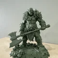 Bloodbound Realms – Orc – Chiến binh rìu hai tay, Kẻ tàn phá vùng đất tro tàn (Mô hình STL 3D) - Thumbnail 7