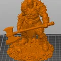 Bloodbound Realms – Orc – Chiến binh rìu hai tay, Kẻ tàn phá vùng đất tro tàn (Mô hình STL 3D) - Thumbnail 8
