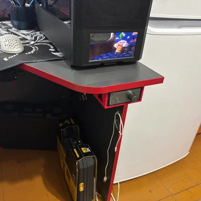 Giá treo âm ly HiFi BA100 dưới mặt bàn tiện lợi