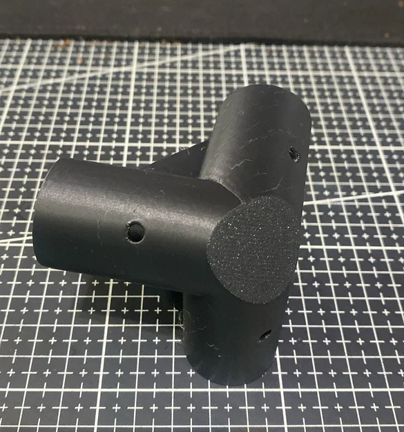 Khớp nối 3 ngả cho thanh gỗ 22mm có lỗ bắt vít - Thiết kế DIY chắc chắn - Image 1