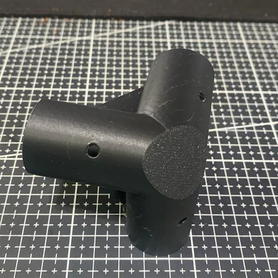 Khớp nối 3 ngả cho thanh gỗ 22mm có lỗ bắt vít - Thiết kế DIY chắc chắn