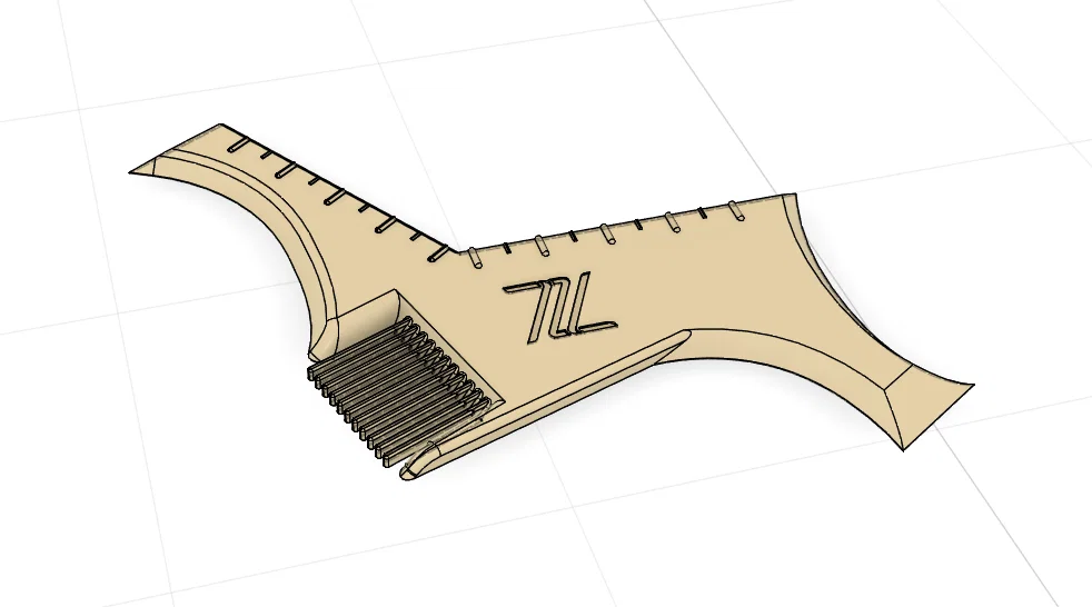 Khuôn Tạo Kiểu Râu Và Lược Chải Râu Độ Chính Xác Cao - Image 4
