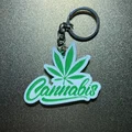 Móc khóa hình lá Cannabis 3D cá tính và độc đáo - Thumbnail 1