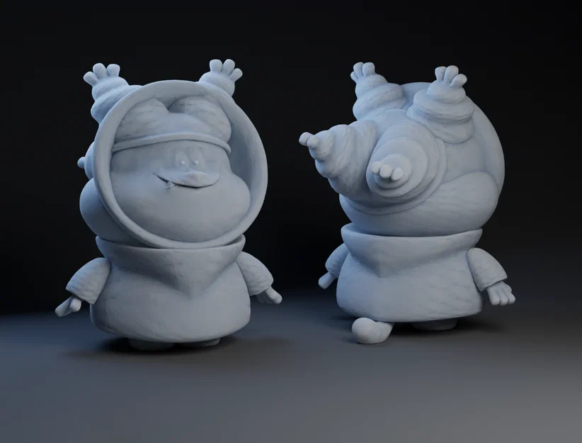 Mô hình 3D nhân vật hoạt hình Chowder cực đáng yêu - Image 1