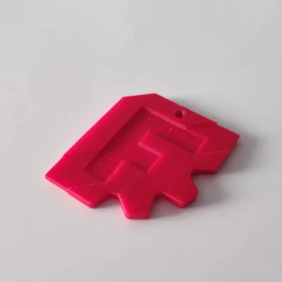 Móc khóa biểu tượng FreeCAD (hai mặt)