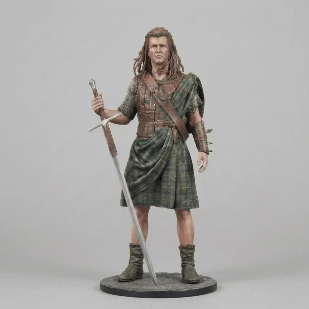 Mô hình 3D William Wallace Braveheart - Anh hùng dân tộc đầy kiêu hãnh - Image 1