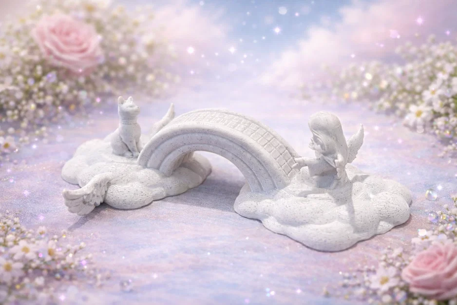 Rainbow Bridge – Mô hình trưng bày tưởng niệm Thú cưng hóa Thiên thần - Image 1