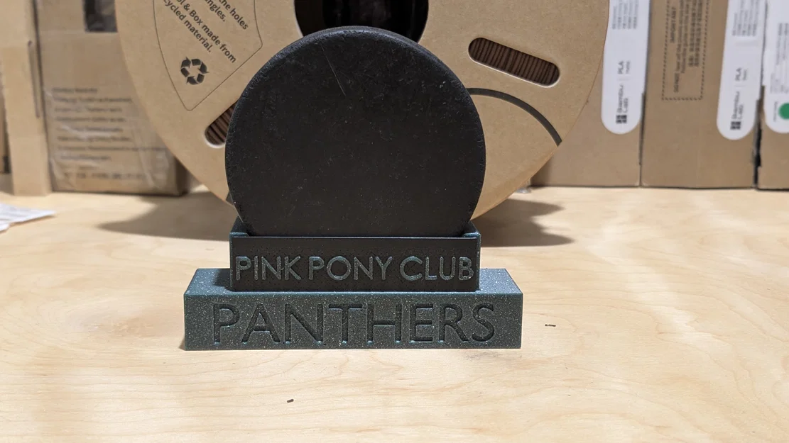 Đế Trưng Bày Đĩa Hockey (Hockey Puck) Có Bảng Tên - Image 2