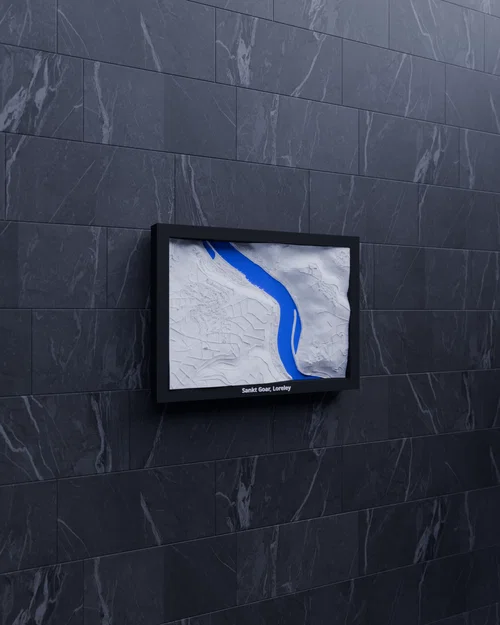 Sankt Goar, Loreley, Đức - Mô hình địa hình 3D thu nhỏ - Image 5