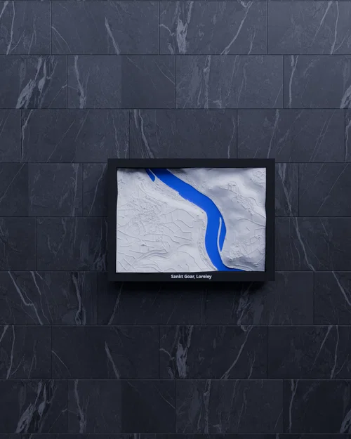 Sankt Goar, Loreley, Đức - Mô hình địa hình 3D thu nhỏ - Image 6