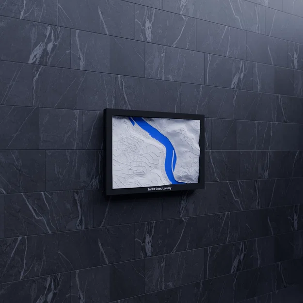 Sankt Goar, Loreley, Đức - Mô hình địa hình 3D thu nhỏ - Image 7