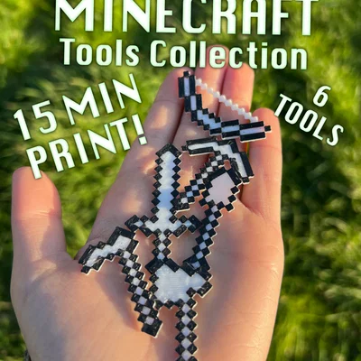 Bộ sưu tập dụng cụ Minecraft 3D - Trang trí siêu nhanh chỉ trong 15 phút