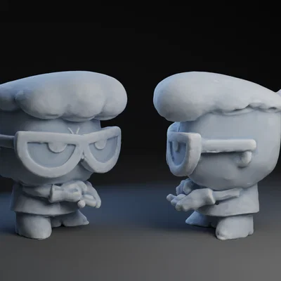 Mô hình 3D Dexter - Cậu bé thiên tài từ Cartoon Network