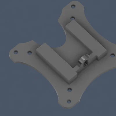 Tấm plate gắn VESA thay thế với lỗ bắt vít 100mm x 100mm & 75mm x 75mm