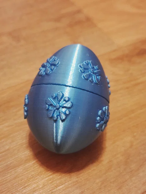 Quả trứng phục sinh in 3D (Easter egg) với họa tiết hoa văn nổi - Image 1