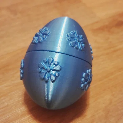 Quả trứng phục sinh in 3D (Easter egg) với họa tiết hoa văn nổi