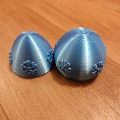 Quả trứng phục sinh in 3D (Easter egg) với họa tiết hoa văn nổi