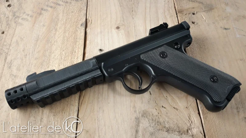 Nòng súng có ray và adapter giảm thanh cho KJ MK1 - Image 1