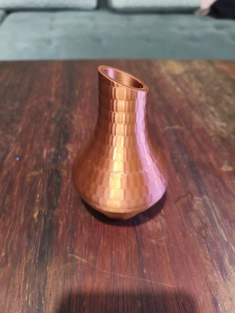 Bình Hoa Modern Faceted Metallic Boho In 3D - Image 2