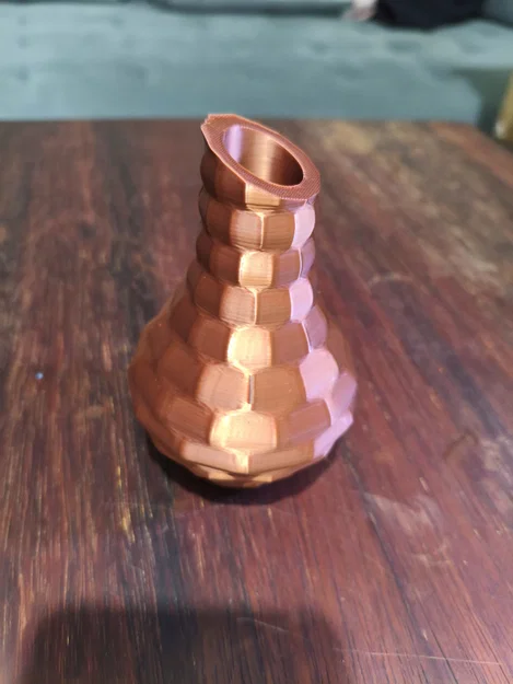 Bình hoa trang trí họa tiết tổ ong phong cách Boho hiện đại - Image 2