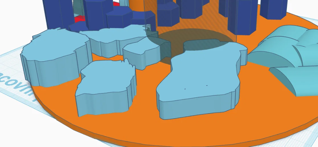 Mô hình trang trí thing for award - Thiết kế đa khối độc đáo - Image 2